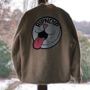 RipNdip Pill Sherpa Varsity Jacket